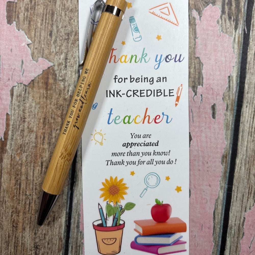 Ink - Credable Teacher Pen - Thank you for helping me grown and learn