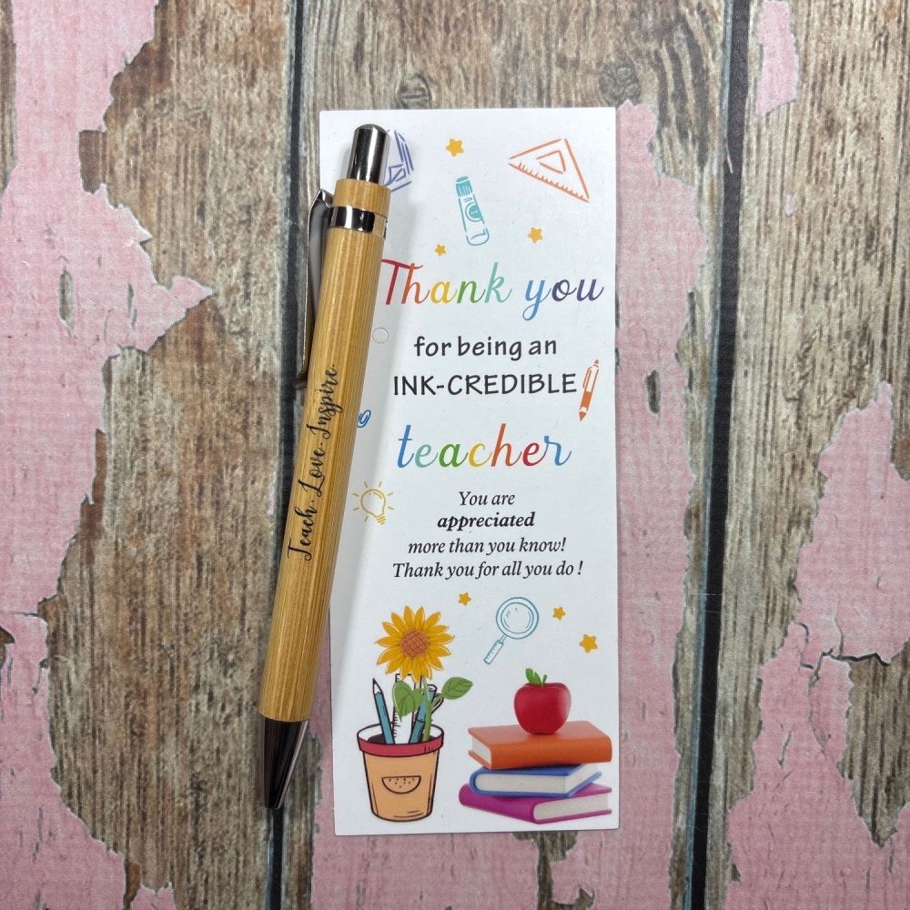 Ink-Credible teacher - Teach Love Inspire