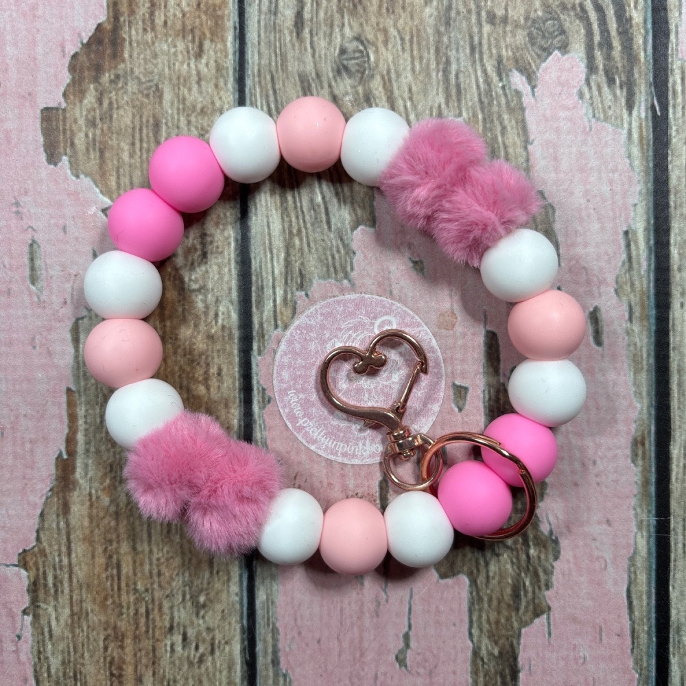 Bubble Wristlet - Pink Fluff