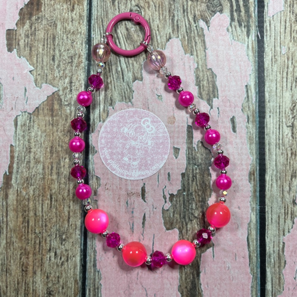 Bag charm/ Keychain - Pink bubble gum