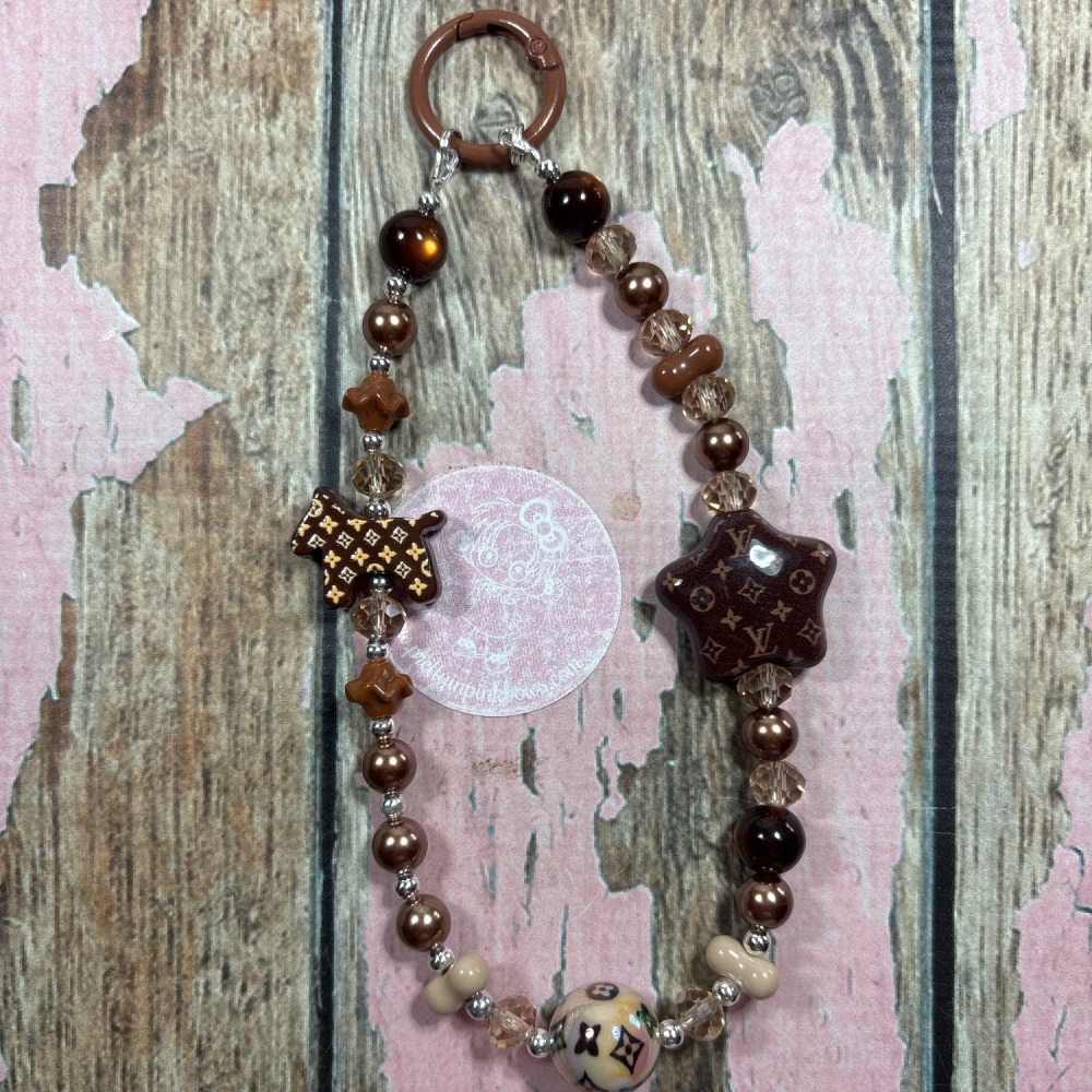 Bag charm/ Keychain - Brown Dog Louis Vuitton