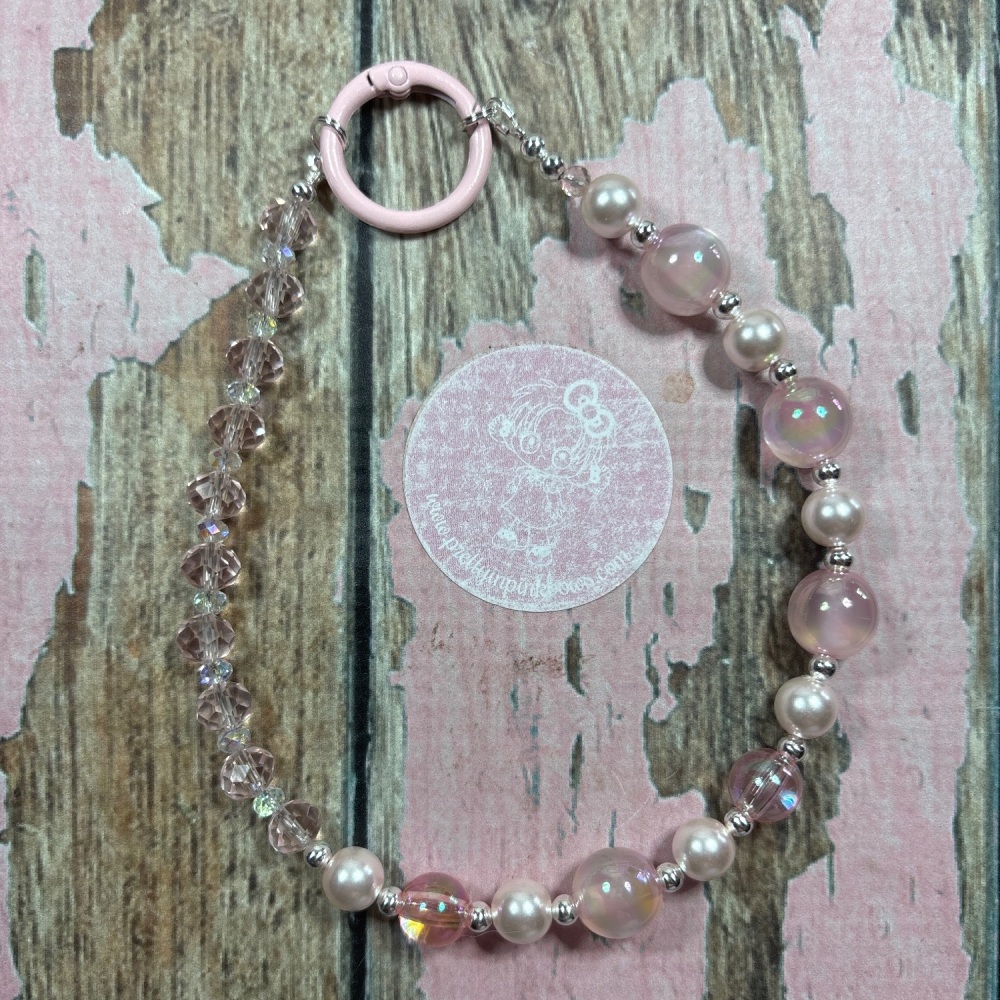 Bag Charm - Keyring - Pink Pearl