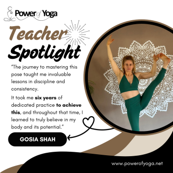 Gosia Shah Teacher at Power of Yoga Studio, Greenhill, Sheffield