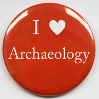 I Love Archaeology Fridge Magnet