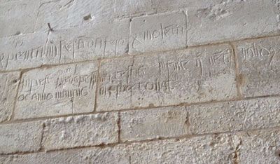 Ashwell church graffiti