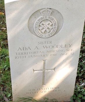 Ada Woodley - Littlebury churchyard