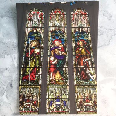 Stained Glass Window - Faith, Hope and Charity