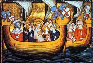 Louis IX on crusade