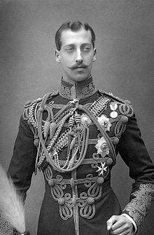 Prince Albert Victor as a young man in military uniform