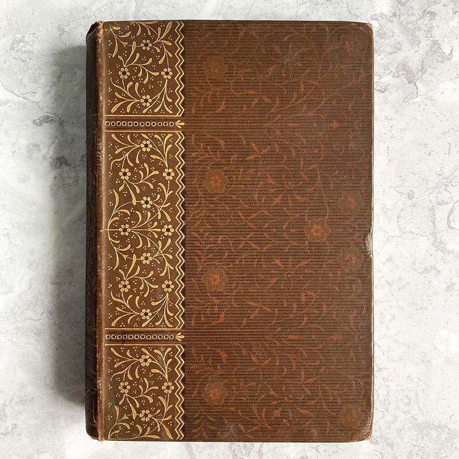 Brown and gilt book cover.