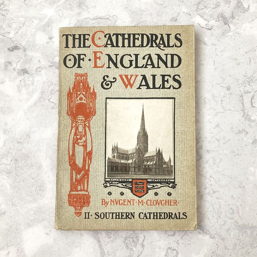 Cover of a vintage books on cathedrals.
