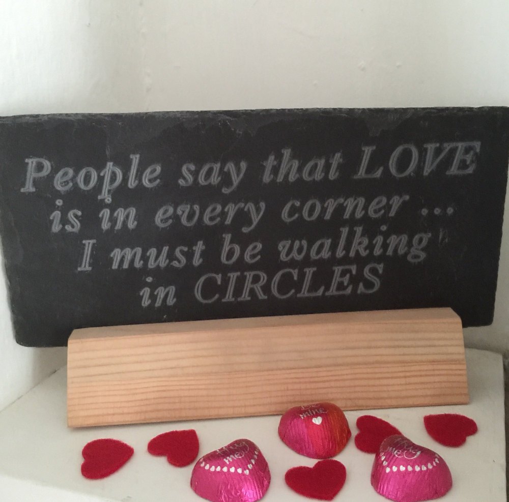 Romantic sign and stand