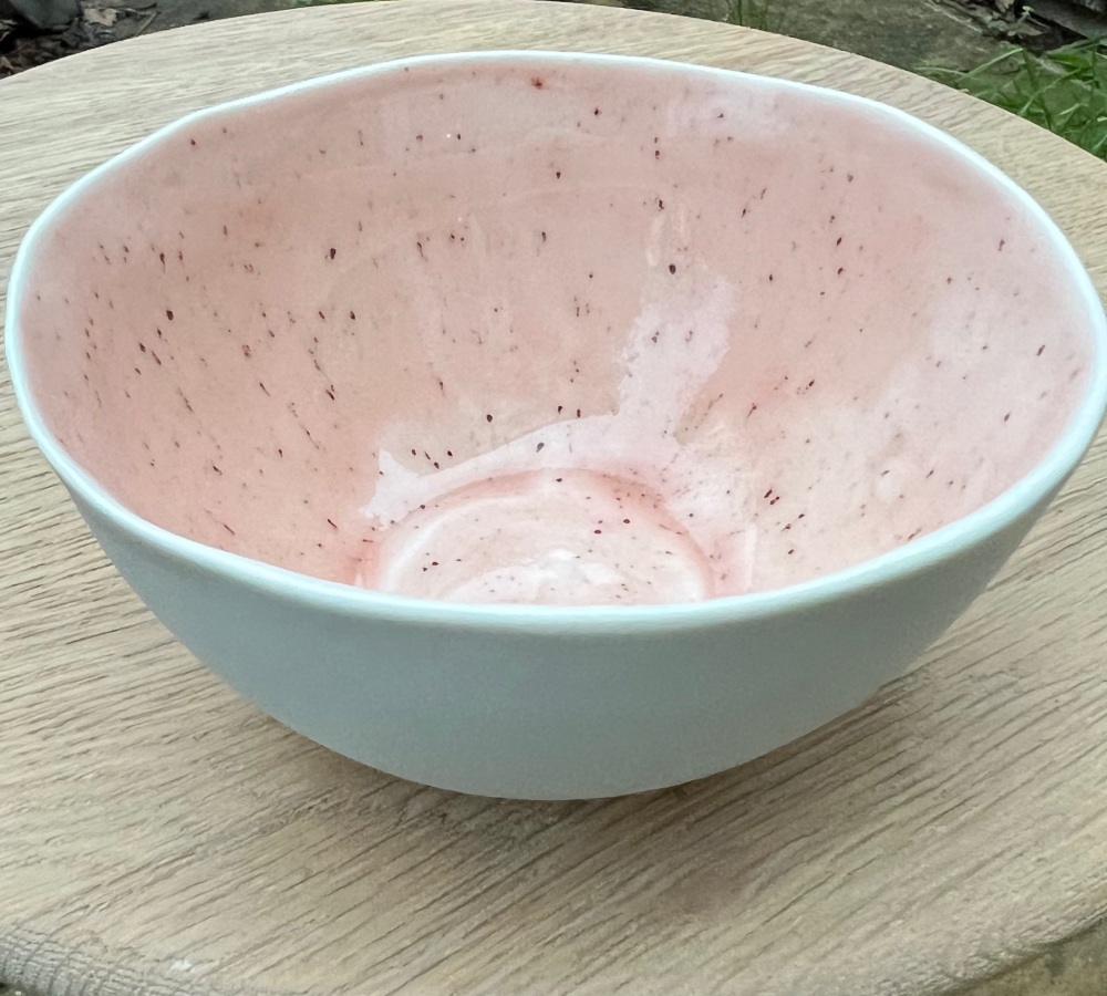 Porcelain Pink Peppercorn Bowl