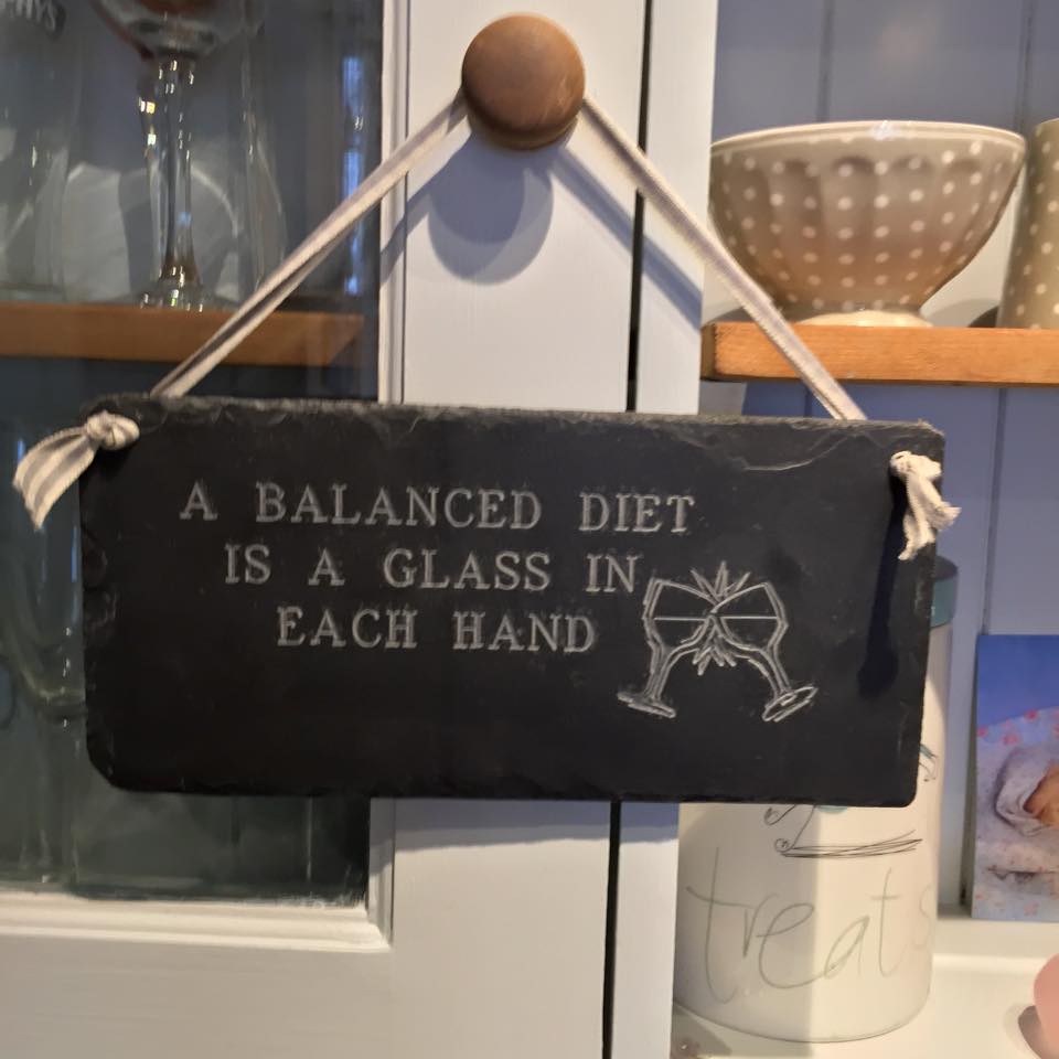 A fun sign for friends that like a tipple!