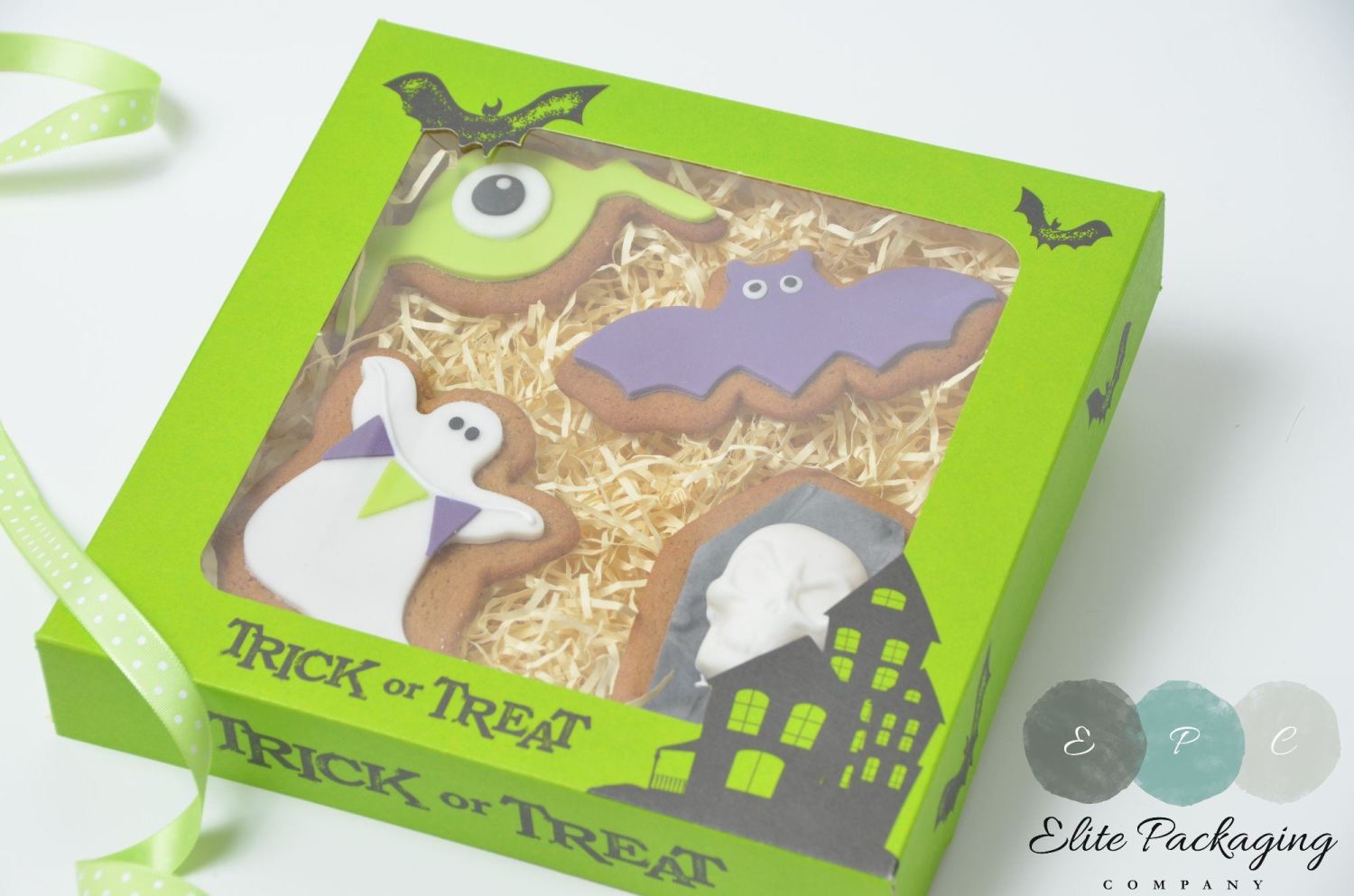 printed halloween cookie box