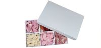 White Large 6pk  Brownie/Sweet Box With Non Window & Insert - 240mm x 155mm x 30mm -  Pack of 10