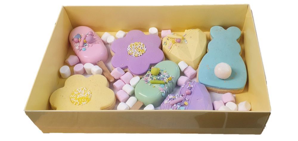 yelloe cookie box