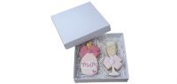 White Large Square Cookie Box With Non Window Lid- 155mm x 155mm x 30mm -  Pack of 10