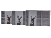Easter Daisy Bunny White Box with Printed Belly Band (Style Of Box To Be Chosen) -240mm x 155mm x 30mm  Pack of 10