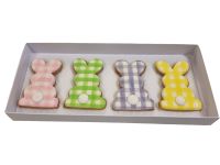 White Large Rectangle Biscuit/Cookie Box With Clear Lid - 290mm x 125mm x 30mm - Pack of 10