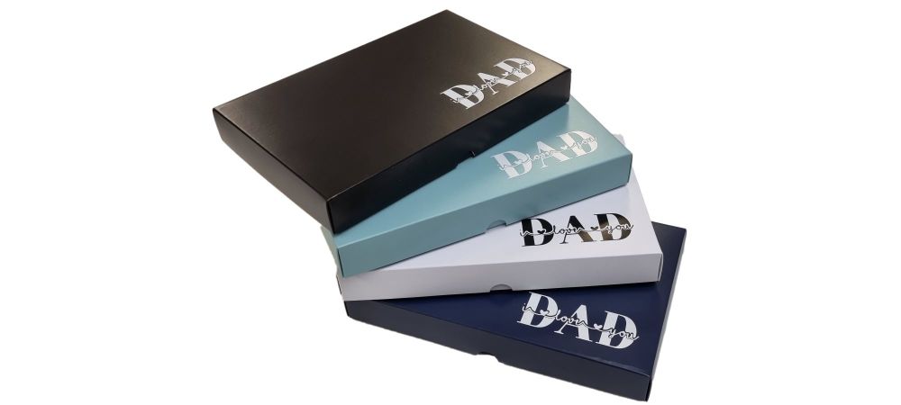 Father's Day Box With Foiled Logo On A Non Window Lid (Colour to be chosen)