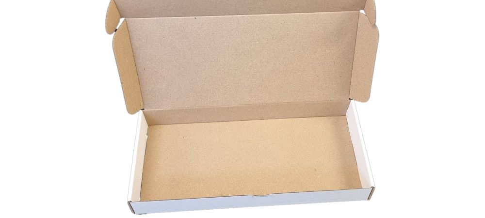 Long Rectangle White  Postal Packaging - Outer Box Only - 325mm x 155mm x 40mm - Pack of 10
