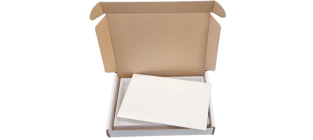 White Large Non-Window Cookie Box Bundle Packaging  - Box, Padding & Postal