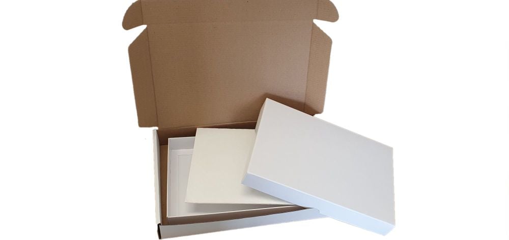Bundle - Large Non-Window Cookie Box Bundle Packaging  - Postal Box, Box & Padding -  Measurements in Description - PK of 10