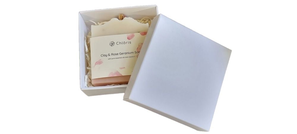 White Small Square Box With Board Lid - 90mm x 90mm x 40mm - Pack of 10