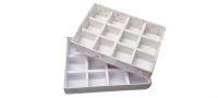 35mm Deep 12pk Chocolate Box With Clear Lid & Insert - 165mm x 115mm x 35mm - Pack of 10