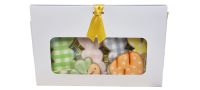 White Clutch Handbag Box with Clear Window & Yellow Ribbon - 220mm x 140mm x 65mm - Pack of 10
