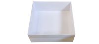 XL Square Hamper Box With Clear Lid- 230mm x 230mm x 90mm - Pack of 10