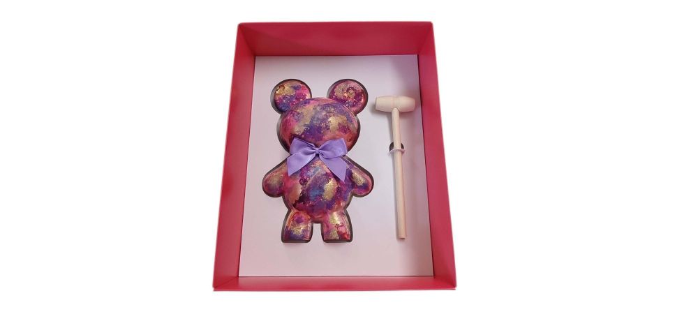  Teddy Bear Presentation Box With Clear Lid and insert (Colour to be chosen