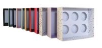 70mm Deep 6pk Cupcake Box (Colour to be chosen, price may vary) With Clear Lid and White Insert - 250mm x 195mm x 70mm - Pack of 10