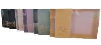 Eid Large Biscuit/Cookie Box With Clear Lid & Gold Foiled Belly Band (Colour to be chosen) - 240mm x 155mm x 30mm - Pack of 10