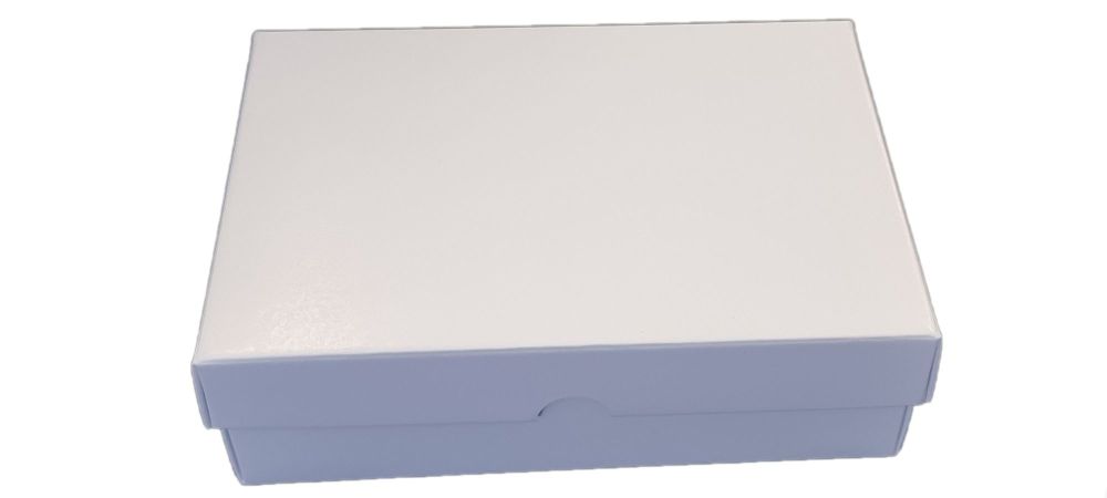 White Deep C6 Cookie Box With Non-Window Lid - 165mm x 115mm x 50mm- Pack o
