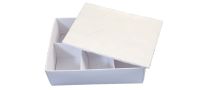 White Small Rectangle / 6pk chocolate Cushion Padding  -110mm x 80mm - Pack of 10