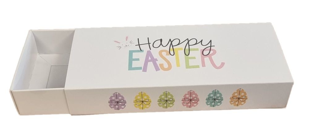 Easter Slide out  Rectangle  White Cookie Box With Printed Sleeve - 175mm x