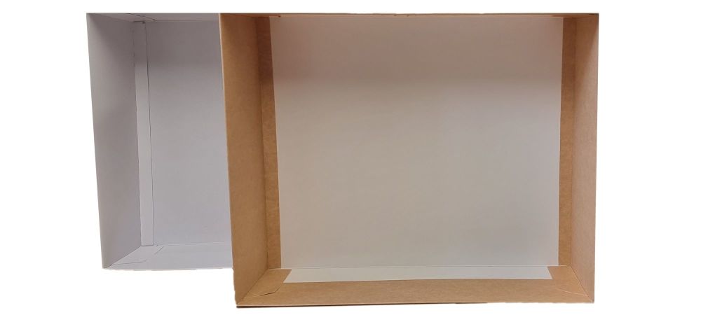 Large Hamper Box with Clear Lid (Colour to be chosen) - 315mm x 250mm x 90m