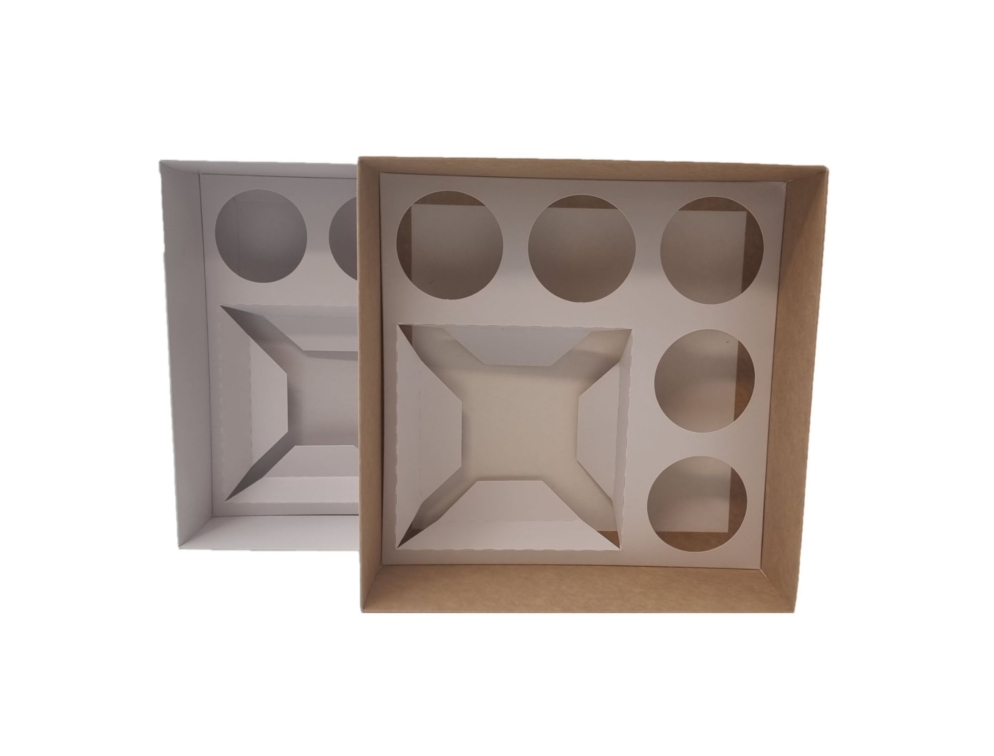 Bento Box with 8 Cupcake insert and Clear Lid Elite Packaging Company Ltd