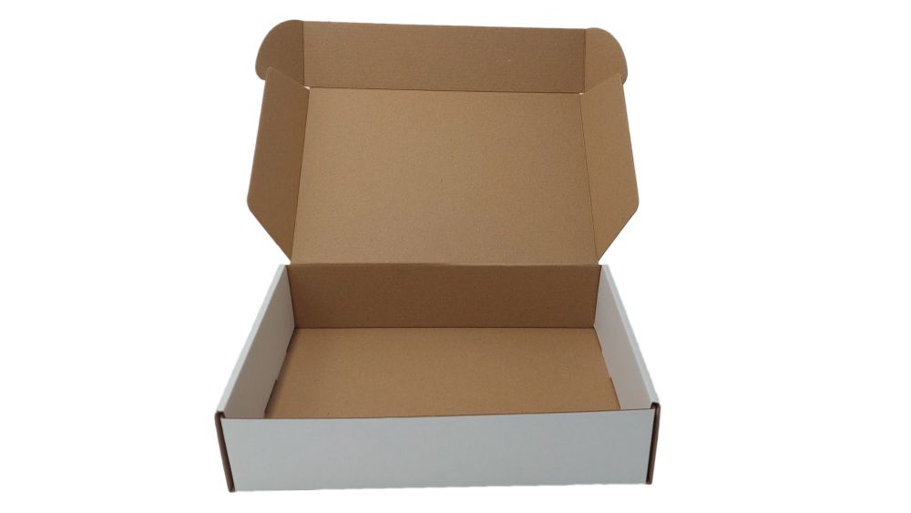 Deep Large Cookie  White Postal Packaging - Outer Box Only - 260mm x 185mm x 62mm - Pack of 10