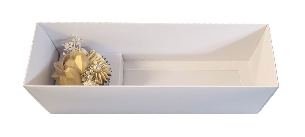 3pk Cupcake Box With Clear Lid &  Insert (Colour to be chosen)  - 270mm x 8