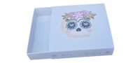 Halloween Single Cookie Box With Printed Skull Sleeve - 93mm x 93mm x 20mm - Pack of 10