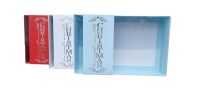 Christmas Banner 50mm Deep Cookie box With Foiled Belly Band & Clear Lid (colour to be chosen)  -240mm x 155mm x 50mm - Pack of 10