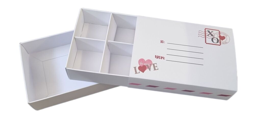 Valentine's Love Printed Sleeve Small Rectangle Range (Style to be chosen & price will vary) 115mm x 80mm x 30mm- Pack of 10