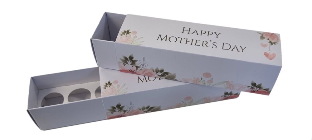 Mother's Day 6pk  Macaron / 5pk Truffle (Style to be chosen & price will vary) with Printed  Sleeve - 185mm x 50mm x 50mm - Pack of 10