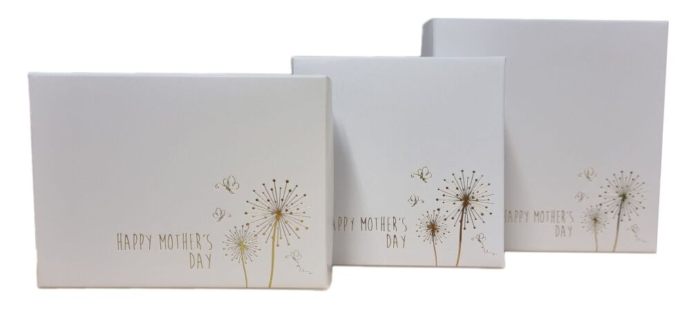Mother's Day Gold Foiled Non Window Small Gift Box Range (Style to be chosen & price will vary)- Pack of 10