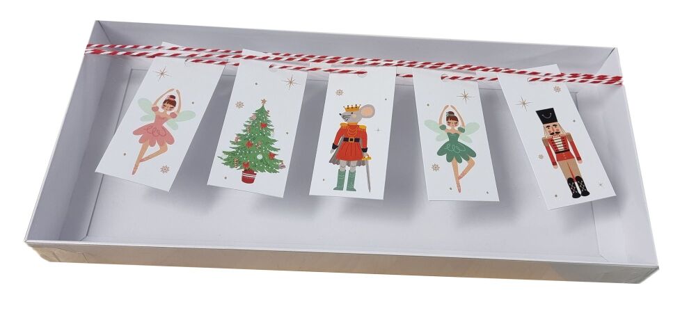 Christmas Nutcracker Assortment Swing Tags (Twine & Box not included)- 80mm x 35mm - Pack of 10