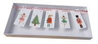 Christmas Nutcracker Assortment Swing Tags (Twine & Box not included)- 80mm x 35mm - Pack of 10