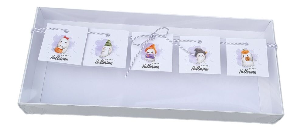 Halloween Ghosts Assortment Square Swing Tags (Twine & Box not included)- 5